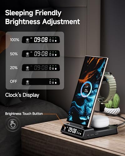 Lequiven XF-C01 Wireless Charger For Samsung Devices, 4 In 1 Wireless Charging Station thumb #3
