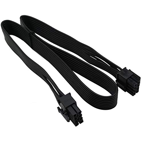 COMeap PCIe 8 Pines Macho a CPU 8 Pines (4 + 4 Desmontables) Macho EPS-12V Tarjeta Madre Energía Adaptador Cable por Seasonic Fuente de alimentación Modular de 25 Pulgadas (63 cm)