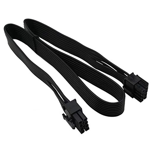 COMeap PCIe 8 Pines Macho a CPU 8 Pines (4 + 4 Desmontables) Macho EPS-12V Tarjeta Madre Energía Adaptador Cable por Seasonic Fuente de alimentación Modular de 25 Pulgadas (63 cm)