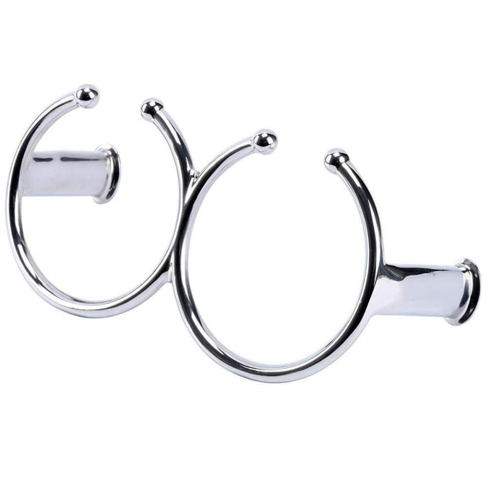 Portabicchieri Ad Anello Doppio In Acciaio Inox 316 Lucidato Compatibile Con Barca Rv Camper