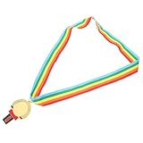 Toddmomy Medaille Goldfolie Cartoon Mikrofon Leichte Auszeichnung für Gesangswettbewerb Kleine Sportmedaille als Belohnung und Dekoration Kindgerecht und Robust für Schul Events und