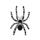 XUNHUI Schwarz Spinne Flicken Aufnäher für Kleidung Eisen auf bestickt nählook Stoff Kleidung DIY Bekleidung Zubehör 1 Stück