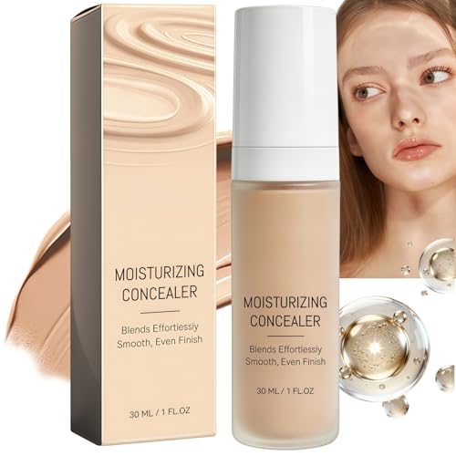 Image of Full Coverage Foundation for Mature Skin,Hydrating&Long-Lasting Liquid Foundation Makeup,Lightweight Face Foundation for Dry Skin,Korean Skincare Foundation,Cream Concealer Finish,Lightweight Texture