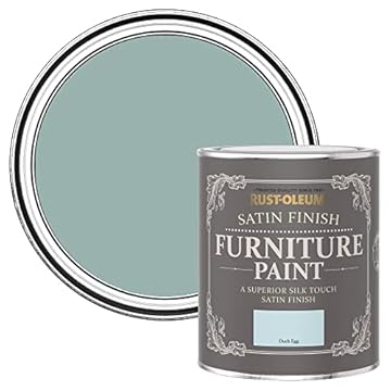 Rust-Oleum Blue Furniture Paint in Satin Finish - Duck Egg 750ml