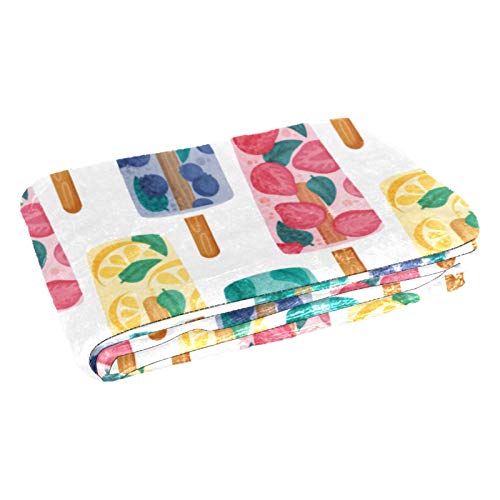 Jeté de lit imprimé crème glacée couverture canapé et plaid camping - 3
