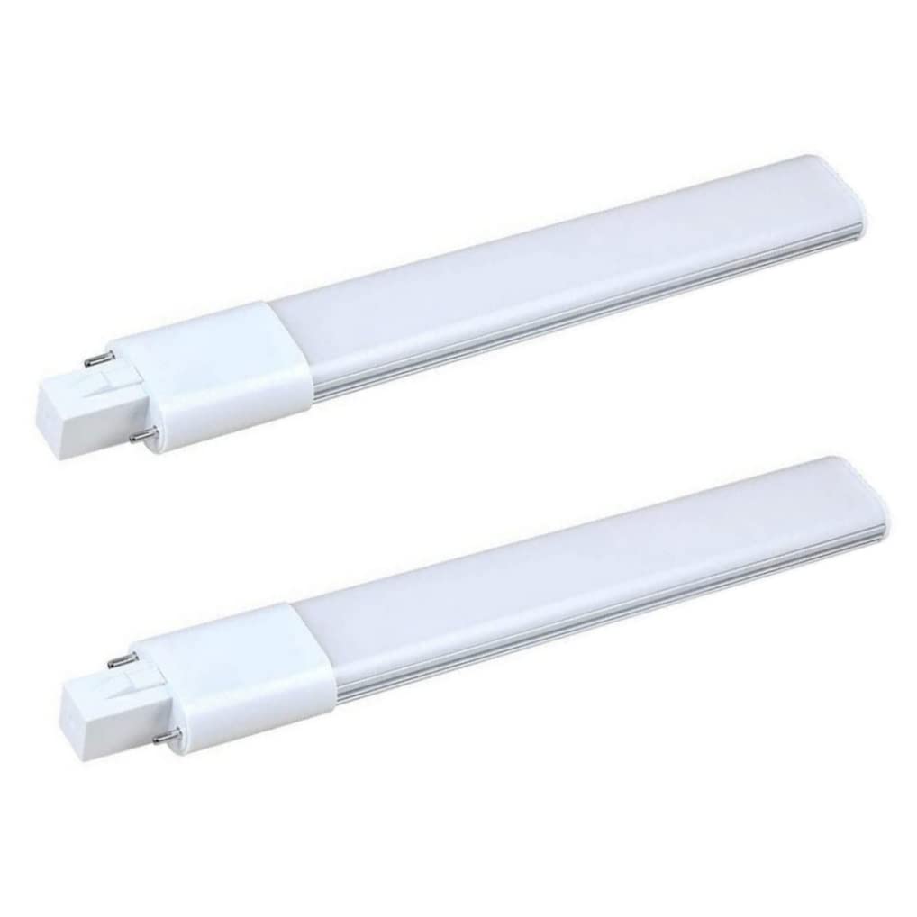 LED PL Light 12W Aluminium Plug in 2 Pin G23 Lamp Tube AC 85-265V 6000K Cool White 2PCS, Home Decor