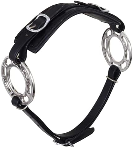 Brown/Black Hackamore Bitless Horse Bit Adjustable Original Leather Bridle New Western English (Black)