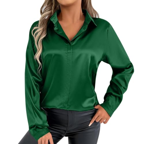 Robe chemise en satin grande taille pour silhouette élégante