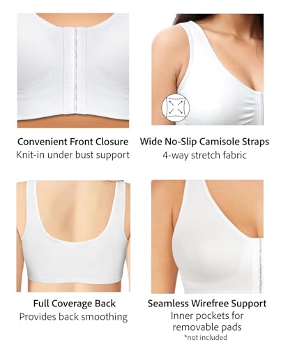 Image of Exquisite Form 5101000 Women's Fully Seamless Wireless Full Coverage Bra with Front Closure