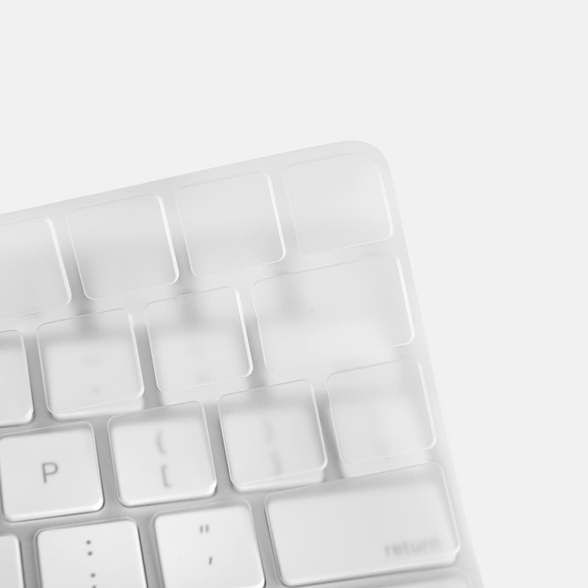 UPPERCASE GhostCover Premium Keyboard Cover Protector, Compatible with Magic Keyboard(No Touch ID) from 2024 2023 2021 M4 M3 M1 iMac 24" A2450, US Layout Only, NO Numeric keypad (Clear) image 4
