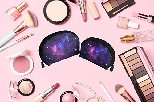 2PCS Portable Makeup Bags Waterproof Cosmetic Pouch Travel Multifunctional Toiletry Organizer Case for Women - Galaxy - Image 6