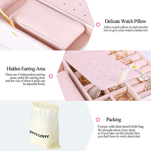 Pretty Comy JEWELRY BOX FOR GIRLS 3 LAYER Jewelry Box For Girls Women thumb #4