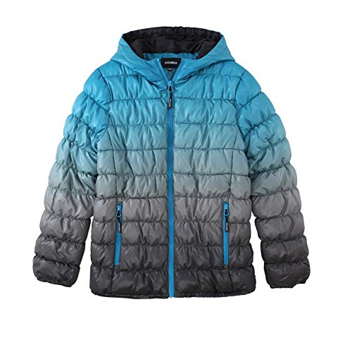 Krumba Ragazzi Impermeabile Puffer Giacca Turchese...