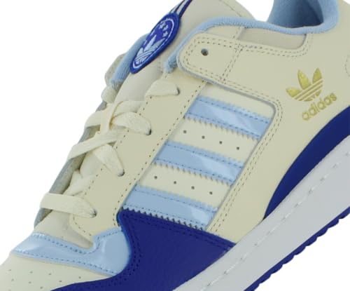Image of adidas Forum Low CL Mens Shoes Size 11, Color: Cream White /Ludid Blue-Off-White