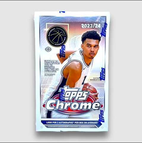 2023-24 Topps Chrome Basketball Sealed Hobby Box (2 Autographs/Box)