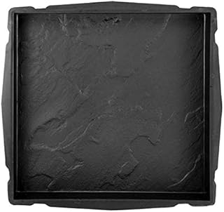 @tec Betonform Schalungsform Gießform Polypropylen (Kunststoff) - Terrassenplatte/Gehwegplatte Marmoroptik- 45 x 45 x 5 cm