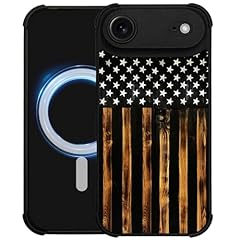 Classic American Flag Wood Grain