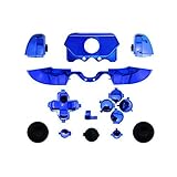 Beracah® Bumpers Triggers Buttons Dpad LB RB LT RT for Xbox One Elite Controller Chrome Blue