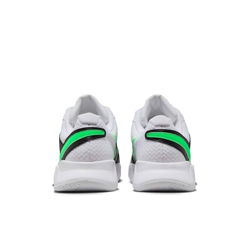 NikeCourt Lite 4 Men's Tennis Shoes (FD6574-105, White/Black/Poison Green) Size 93
