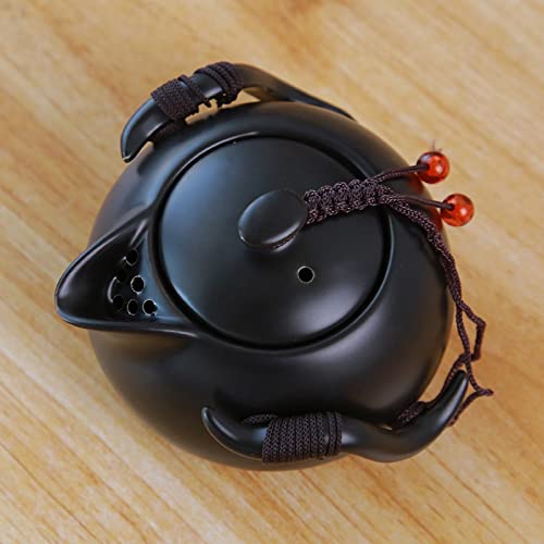 Service à thé portable en céramique noire : l'excellence de la tradition nomade - 4