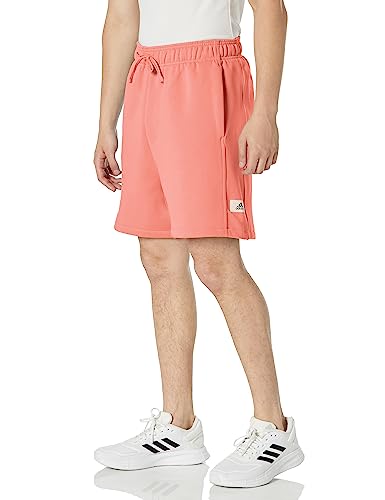 Adidas Men's Lounge Fleece Short en molleton premium doux Wonder Clay taille XX-Large