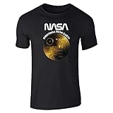 NASA Approved Golden Record Greetings from Earth Black M Graphic Tee T-Shirt for Men