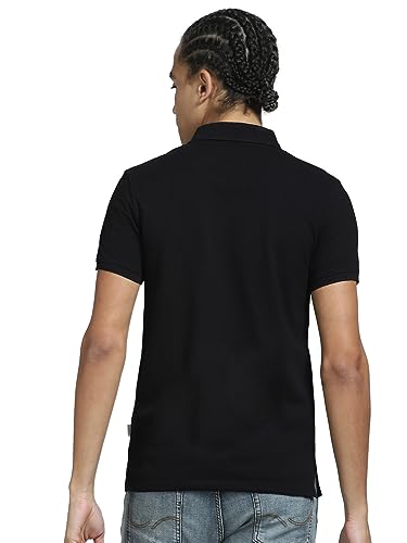 Image of Jack & Jones Men Cotton Polo Collar Slim Fit T-Shirt