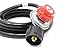 Concord High Pressure Regulator Hose 0-20 PSI Adjustable Propane (10 FT)
