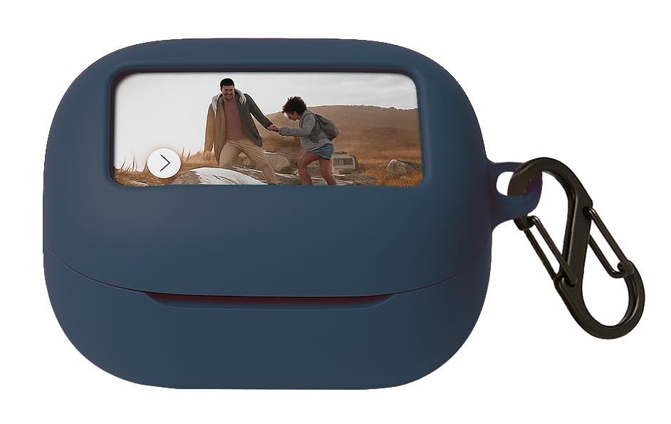 Case Cover Compatible with JBL Live Beam 3 | Live Flex 3 | Live Buds 3 Earbuds(Navy Blue)