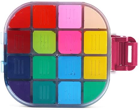 Transon Airtight Paint Storage Palette Box 16 Wells Fuchsia Color : Everything Else
