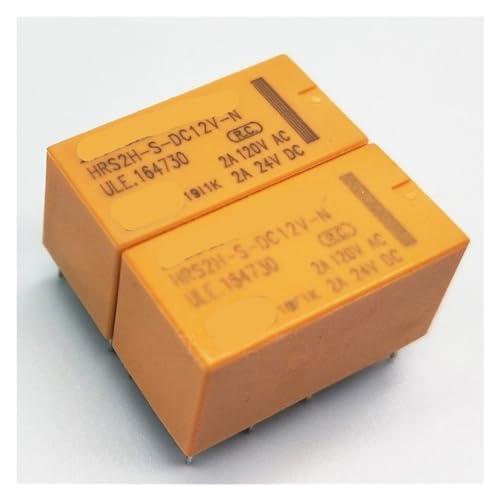 Relé HRS2H-S-DC12V-N de 8 pines conmutador 2A 24VDC mini relé de circuito impreso PCB