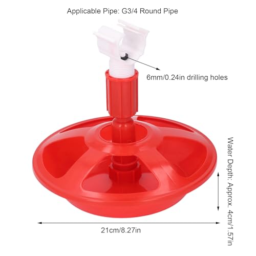 Copos Grandes Automáticos de água para Frango, Bebedouro para Frango DIY Alimentador Grande Automáti