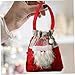 Christmas Bags 3Pcs Cute Santa Snowman Elk Shaped Drawstring Goodie Bags with Handle Cloth Fabric Reusable Party Supplies Christmas Treat for Gifts Tree Bag Candy