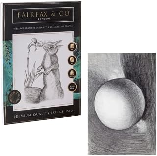 Fairfax & Co Artist Sketch Pad | A4 Paper Art Sketchbook 40 Sheets (160 GSM) Acid Free Drawing Paper Cartridge Paper with Premium Quality Mixed Media Use Art Supplies for Students and Adults