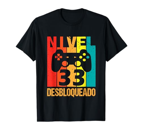 Nivel 33 Desbloqueado - Regalo de cumpleaños de 33 años Camiseta