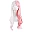 Perruque Bouclée Longue 70cm Rose - Fibre Thermorésistante - Adjustable Pour Déguisement Ou Daily