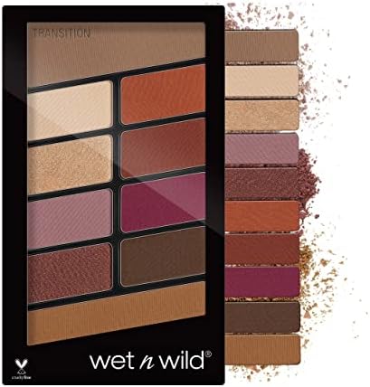 wet n wild Color Icon 10-Pan Eyeshadow Makeup Palette — shown in a real home setting for scale