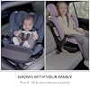 Evenflo Gold Revolve360 Extend All-in-One Rotating Car Seat with Green & Gentle Fabric (Emerald)