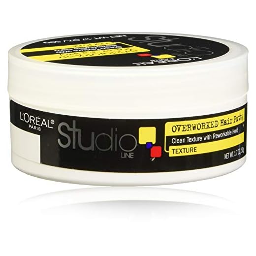 L'Oreal Paris Studio Line Overworked Hair Putty, 1.7 Ounce (Pack of 4)