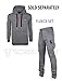 SCREENSHOT SPORTS-P11960 Mens Premium Hip Hop Cargo Pockets Fleece Pants - Slim Athletic Jogger Fitness Workout Utility Sweatpants-H.Grey-2XLarge
