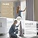 Joydeco 100% Blackout Curtains for Bedroom - Natural Linen Curtains 52