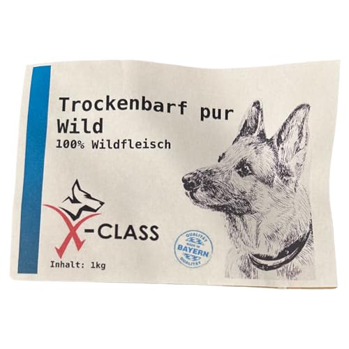 X-CLASS Trockenbarf Wild pur, 100% Wildfleisch, Hunde, Alle Altersstufen, 1 kg