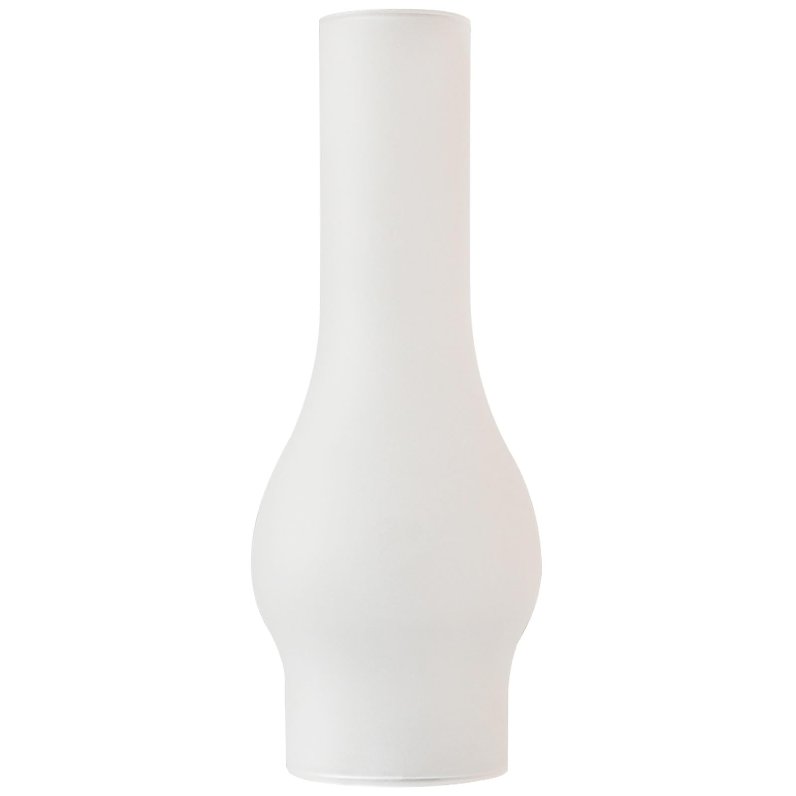 GXFCCYXT Small Oil Lamp Chimney Replacement - Clear Glass, 2 1/8" Base, 7 1/8" Tall, Crimped Top - View #2