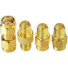 Superbat SMA Female/Male to RP-SMA Female/Male RF Coaxial Coax Adapter Connector Kit