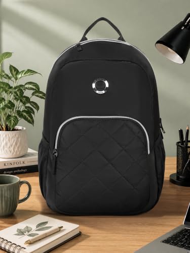 Image of DELSEY PARIS Karen Backpack | Fits Laptop Up To 14 Inch, 15L Capacity, Water-Resistant Polyester| Office, Collage Backpack, Global Warranty-2 Years