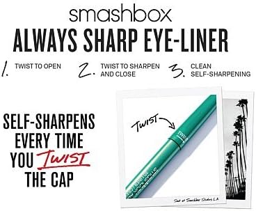 SmashBox Always Sharp Waterproof Kohl Liner - Raven (Black) For Women 0.01 oz Eyeliner - Image 3