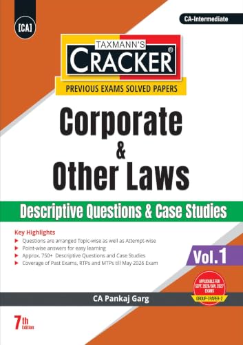 Image of Taxmann's CRACKER COMBO for CA Inter | May /Sept. 2026 Exams - Group I | Papers 1 to 3 | CRACKER Series | Advanced Accounts, Law, and Tax | February 2026 Edition | Set of 3 Books