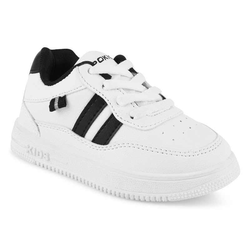 Aerokick Kids Casual Sneaker Shoes, Lightweight, Durable, Comfortable Casual Shoes for Boys and Girls White-Black (B0D1N3WPPV) Amazon Price History, Amazon Price Tracker