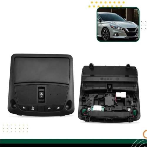 Luz Lectura Techo Superior Coche con Interruptor Solar para Nissan Sentra Altima 2012-2018 5