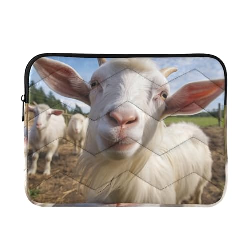 Funda para portátil 13-14 pulgadas impermeable con diseño de cabra